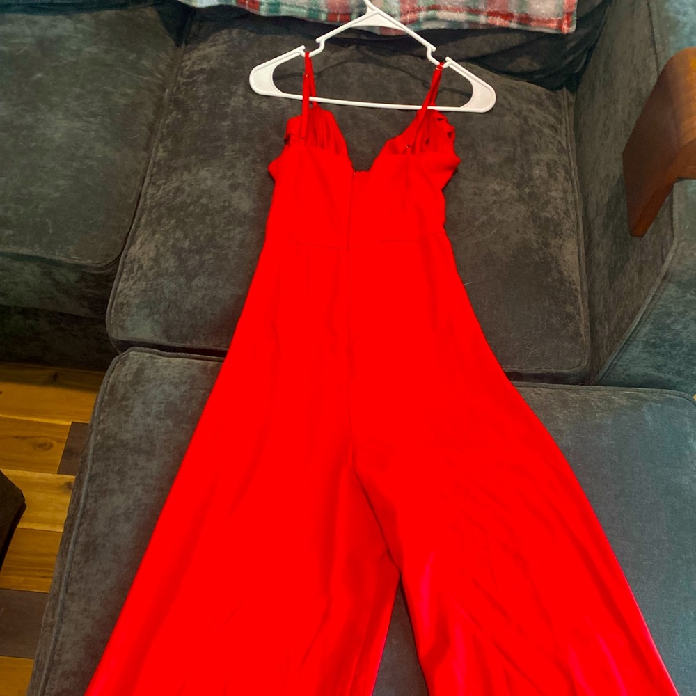 Red LuLu Boutique Size Large Pant Romper.